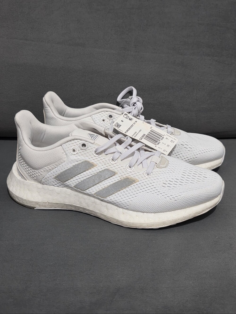 Adidas Pureboost 21 Women's Size 6.5 White Running Sneakers